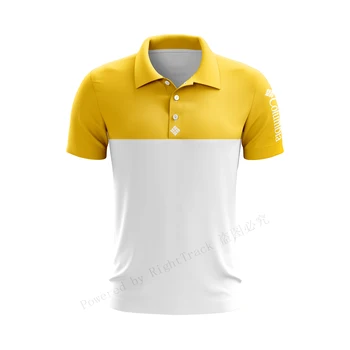 Vīriešu Polo Krekls Jauniešu Enerģisks Ikdienas Modes Apģērbs Golfs, Biljards, Boulings Elpojošs Sporta ColumbiaPFG Reprodukcija