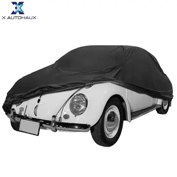 X Autohaux Ūdensizturīgs Auto Segums Volkswagen Beetle 1960-1980 Āra Pilnu Automašīnas Segumu jebkuros Laika Aizsardzību ar Rāvējslēdzēju