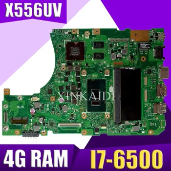 XinKaidi X556UV Klēpjdators mātesplatē DDR4 4GB I7-6500U par ASUS X556UQ X556UV X556UB X556UR X556U mainboard X556UV mātesplati