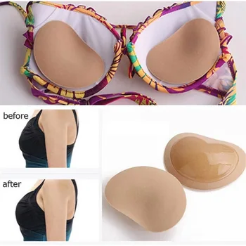 YONGXI Krūtīm Pad Bikini Komplekts Push Up Polsterēts Bikini Peldkostīmu Biezāka Elpojošs Sūklis Krūšturis Pad