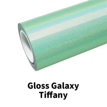 ZHUAIYA Hologrāfisko Spīdumu Galaxy Tiffany Vinyl Wrap plēves iesaiņošanas plēves spilgti 152*18m kvalitātes Garantija, kas aptver filmu voiture