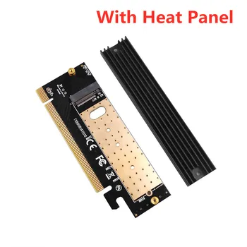 M 2 NVME uz PCI-E Adapteris SSD PCI-E x16 3 0 Converter Kartes Datoru Piederumu Zelta bez Heatsink